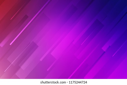 Light Purple, Pink vector layout with flat lines. Decorative shining illustration with lines on abstract template. Smart design for your business advert.