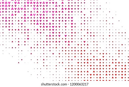 Light Purple, Pink vector layout with lines, triangles. Modern abstract illustration with colorful triangles. Smart design for your business advert.