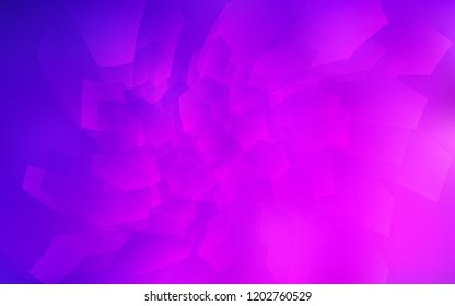 Light Purple, Pink vector layout with hexagonal shapes. Abstract illustration with colorful hexagons. Pattern can be used for landing pages.