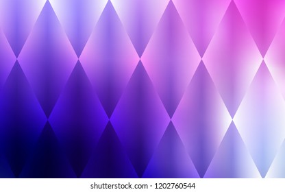 Light Purple, Pink vector layout with lines, rectangles. Glitter abstract illustration with rectangular shapes. The template can be used as a background.
