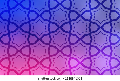 Light Purple, Pink vector layout with bright stars. Stars on blurred abstract background with gradient. Pattern for wrapping gifts.