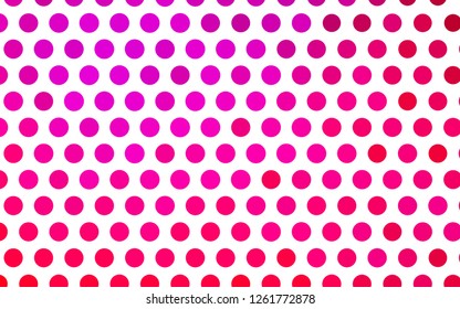 Light Purple, Pink vector layout with circle shapes. Blurred decorative design in abstract style with bubbles. Pattern for ads, leaflets.