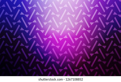 Light Purple, Pink vector layout with lines, triangles. Decorative design in abstract style with triangles. Template for wallpapers.