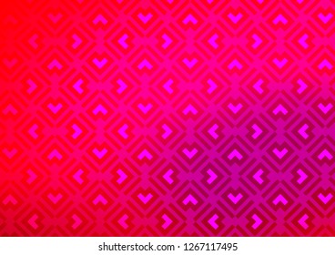 Light Purple, Pink vector layout with flat lines. Glitter abstract illustration with colored sticks. Pattern for business booklets, leaflets.