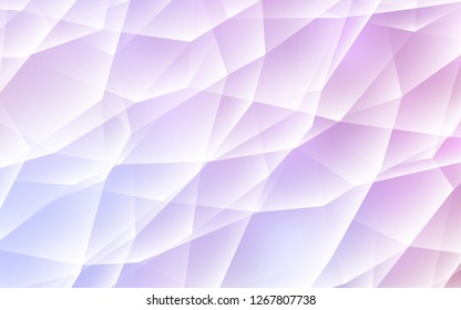 Light Purple, Pink vector layout with lines, triangles. Abstract gradient illustration with triangles. Pattern for commercials.