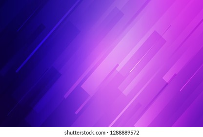 Diseño vectorial color púrpura claro y rosa con líneas planas. Ilustración abstracta brillante con palos de color. Patrón para los sitios web de su empresa.