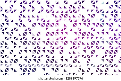Light Purple, Pink vector layout with lines, triangles. Illustration with set of colorful triangles. Pattern for commercials.