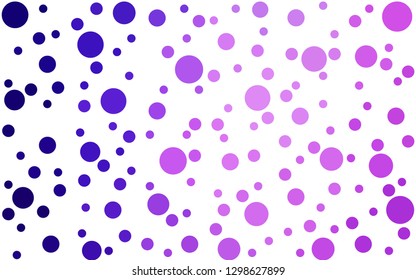 Light Purple, Pink vector  layout with circle shapes. Blurred decorative design in abstract style with bubbles. Design for poster, banner of websites.