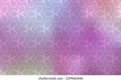 Light Purple, Pink vector layout with lines, rectangles. Decorative design in abstract style with rectangles. Pattern can be used for websites.