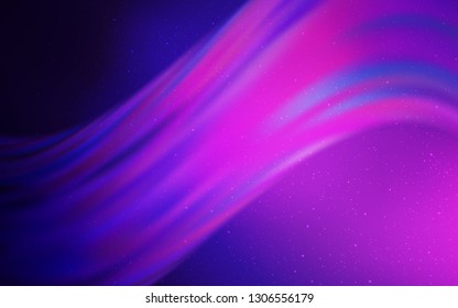 Light Purple, Pink vector layout with cosmic stars. Shining illustration with sky stars on abstract template. Pattern for astronomy websites.