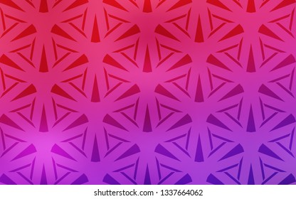 Light Purple, Pink vector layout with lines, triangles. Decorative design in abstract style with triangles. Pattern for booklets, leaflets