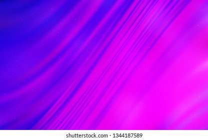 Light Purple, Pink vector layout with cosmic stars. Modern abstract illustration with Big Dipper stars. Pattern for astrology websites.