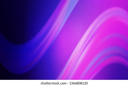 Light Purple, Pink vector layout with cosmic stars. Glitter abstract illustration with colorful cosmic stars. Pattern for futuristic ad, booklets.