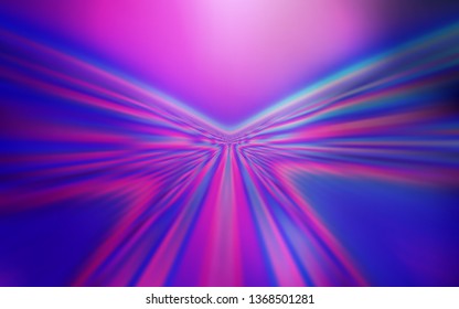 Light Purple, Pink vector layout with bent lines. A completely new colorful illustration in simple style. Abstract style for your business design.