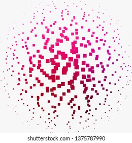 Light Purple, Pink vector layout with lines, rectangles. Rectangles with colorful gradient on abstract background. Design for your business promotion.