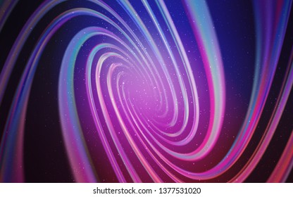 Light Purple, Pink vector layout with cosmic stars. Glitter abstract illustration with colorful cosmic stars. Pattern for astronomy websites.