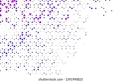 Light Purple, Pink vector layout with lines, triangles. Abstract gradient illustration with triangles. Template for wallpapers.