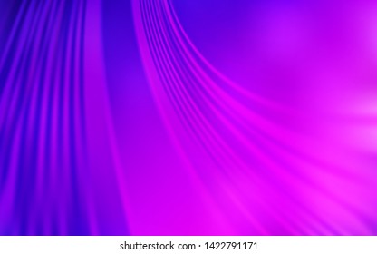 Light Purple, Pink vector layout with bent lines. Colorful geometric sample with gradient lines.  Abstract design for your web site.