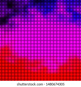 Light Purple, Pink vector layout with circles. Illustration with set of shining colorful abstract spheres. Design for your commercials.