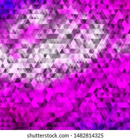 Light Purple, Pink vector layout with lines, triangles. Illustration with colorful gradient triangles. Design for your promotions.
