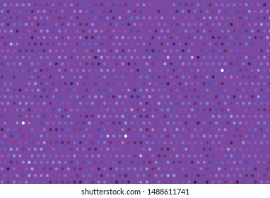 Light Purple, Pink vector layout with circle shapes. Glitter abstract illustration with blurred drops of rain. Design for poster, banner of websites.