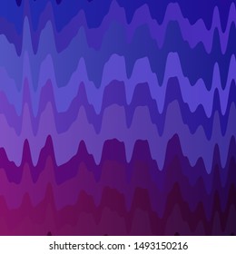 Light Purple, Pink vector layout with curves. Bright sample with colorful bent lines, shapes. Pattern for booklets, leaflets.