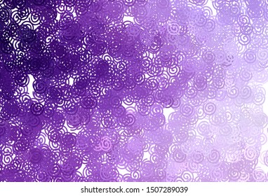 Light Purple, Pink vector layout with curved lines. Colorful abstract illustration with gradient lines. A new texture for your  ad, booklets, leaflets.