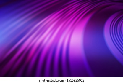 Light Purple, Pink vector layout with wry lines. Colorful illustration in simple style with gradient. A new texture for your  ad, booklets, leaflets.
