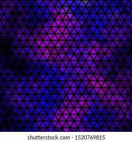 Light Purple, Pink vector layout with lines, triangles. Decorative design in abstract style with triangles. Template for wallpapers.