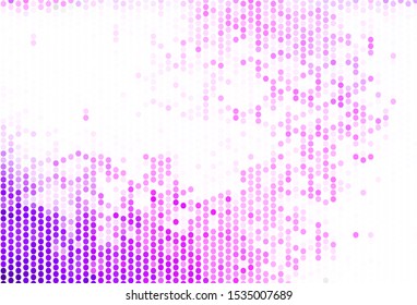 Light Purple, Pink vector layout with circle shapes. Beautiful colored illustration with blurred circles in nature style. New template for your brand book.
