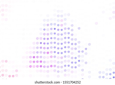 Light Purple, Pink vector layout with curved lines. Brand new colorful illustration in simple style. Brand new design for your ads, poster, banner.
