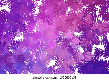 Light Purple, Pink vector layout with flat lines. Glitter abstract illustration with colorful sticks. Pattern for ad, booklets, leaflets.