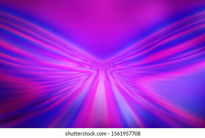 Light Purple, Pink vector layout with wry lines. Glitter abstract illustration with wry lines. Brand new design for your ads, poster, banner.