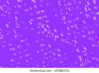 Light Purple, Pink vector layout with discount of 30, 50, 90%. Colored words of sales with gradient on white background. Design for business ads, commercials.