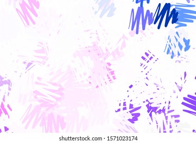 Light Purple, Pink vector layout with flat lines. Shining colored illustration with sharp stripes. Smart design for your business advert.