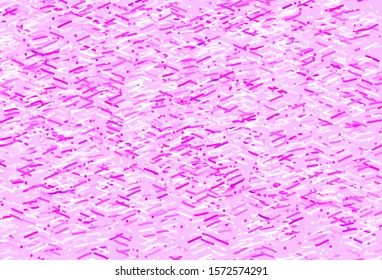 Light Purple, Pink vector layout with flat lines. Colorful shining illustration with lines on abstract template. Pattern for your busines websites.