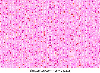 Light Purple, Pink vector layout with circle shapes. Illustration with set of shining colorful abstract circles. Pattern for beautiful websites.