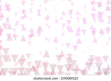 Light Purple, Pink vector layout with circles, lines. Decorative design in abstract style with lines, dots. Smart design for your adverts.