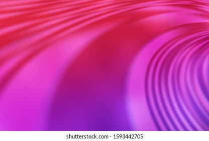 Light Purple, Pink vector layout with curved lines. Colorful illustration in simple style with gradient. A completely new design for your business.