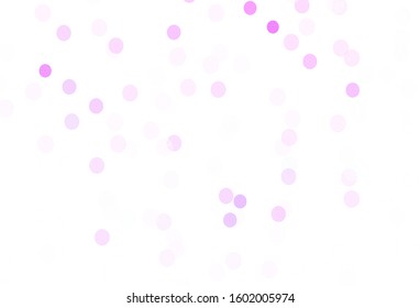 Light Purple, Pink vector layout with bright snowflakes. Shining colorful illustration with snow in christmas style. New year design for poster, banner.