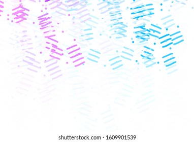Light Purple, Pink vector layout with flat lines. Blurred decorative design in simple style with lines. Pattern for your busines websites.
