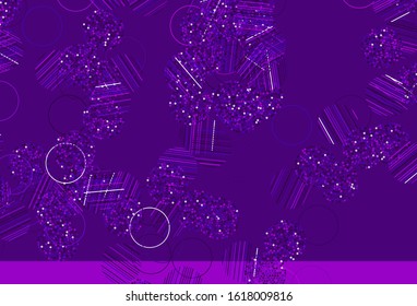 Light Purple, Pink vector layout with circle shapes. Blurred decorative design in abstract style with bubbles. Design for poster, banner of websites.