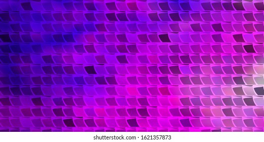 Light Purple, Pink vector layout with lines, rectangles. Colorful illustration with gradient rectangles and squares. Pattern for websites, landing pages.