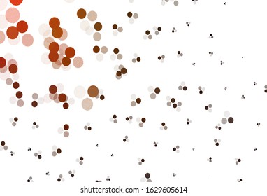 Light Purple, Pink vector layout with circle shapes. Glitter abstract illustration with blurred drops of rain. Design for your business advert.