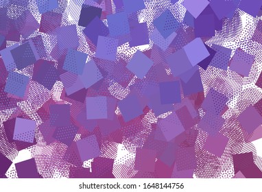 Light Purple, Pink vector layout with circles, lines, rectangles. Illustration with colorful circles, triangles, rectangles. Modern template for landing page.