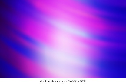 Light Purple, Pink vector layout with curved lines. Colorful illustration in abstract style with gradient. The best colorful design for your business.