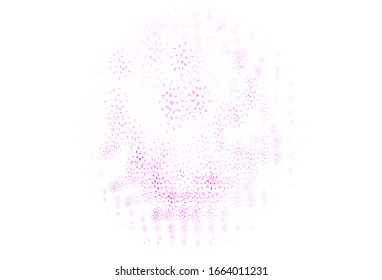 Leicht violette, rosafarbene Vektorillustration mit kreisförmigen Formen. Glitzere abstrakte Illustration mit unscharfem Regen. Muster für schöne Websites.