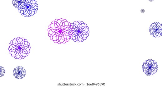 Light Purple, Pink vector layout with circle shapes. Glitter abstract illustration with colorful drops. Pattern for business ads.