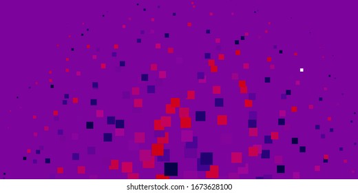 Diseño de vector rosa claro púrpura con líneas, rectángulos. Nueva ilustración abstracta con formas rectangulares. Diseño para su promoción empresarial.