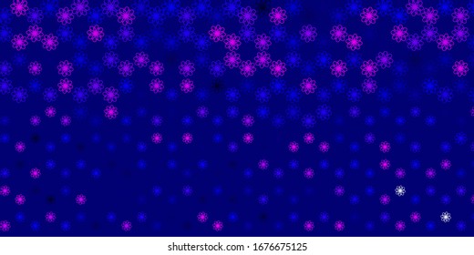 Light Purple, Pink vector layout with circular arc. Brand new colorful illustration with bent lines. Best design for your posters, banners.